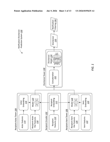Microsoft Patents a System That Learns Which Notifications You’re Going to Ignore patent drawing, sheet 1