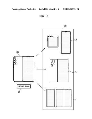 Samsung’s New Patent Finds Products That Match Where Every Detail Actually Sits patent drawing, sheet 2