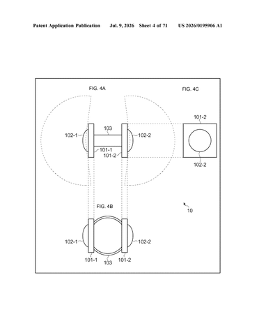 Sony Patents a System of Body-Worn Cameras That Track Your Own Skeleton patent drawing, sheet 4
