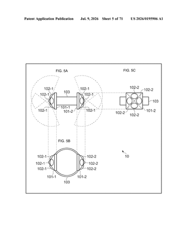 Sony Patents a System of Body-Worn Cameras That Track Your Own Skeleton patent drawing, sheet 5