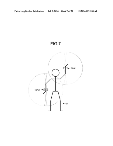 Sony Patents a System of Body-Worn Cameras That Track Your Own Skeleton patent drawing, sheet 7