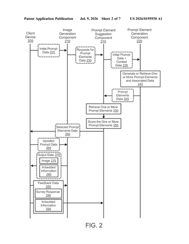 Google Patents a Tap-to-Add Word Suggestion Tool for AI Image Generators patent drawing, sheet 2