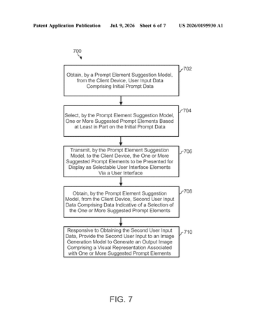 Google Patents a Tap-to-Add Word Suggestion Tool for AI Image Generators patent drawing, sheet 6