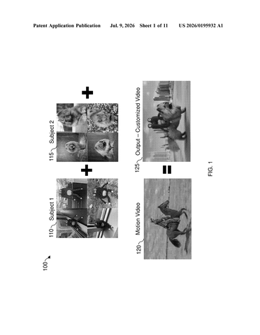 Nvidia Patents an AI Video System That Combines Multiple People and a Chosen Movement Style patent drawing, sheet 1