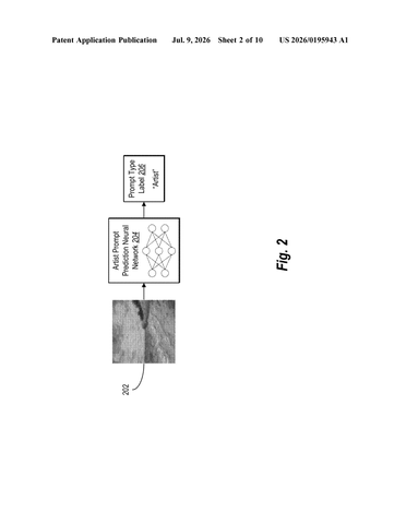 Adobe Patents a Way to Catch AI Images Made by Invoking an Artist’s Name patent drawing, sheet 2
