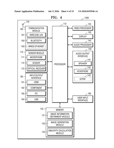 Samsung Patents an AI That Rewrites What Happens Next in Your Photos patent drawing, sheet 4
