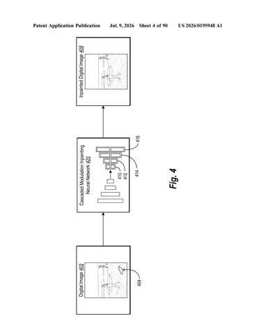 Adobe Patents an AI System That Adds Realistic Shadows to Pasted-In Objects patent drawing, sheet 4