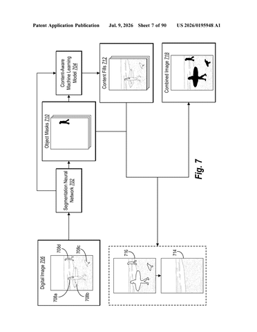 Adobe Patents an AI System That Adds Realistic Shadows to Pasted-In Objects patent drawing, sheet 7
