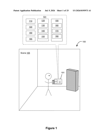 Apple Patents Shared 3D Spaces Where Panels Rotate to Reveal Hidden Content patent drawing, sheet 1