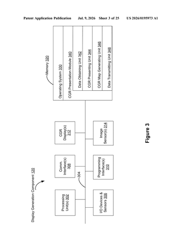 Apple Patents Shared 3D Spaces Where Panels Rotate to Reveal Hidden Content patent drawing, sheet 3