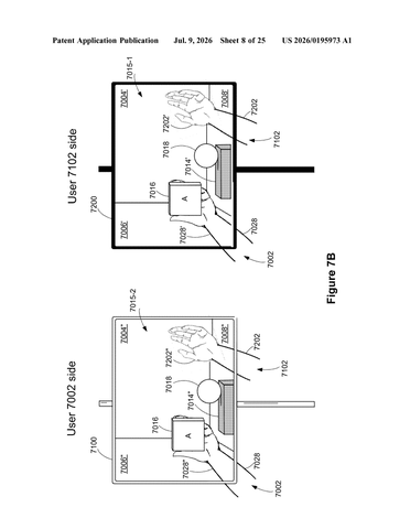 Apple Patents Shared 3D Spaces Where Panels Rotate to Reveal Hidden Content patent drawing, sheet 8