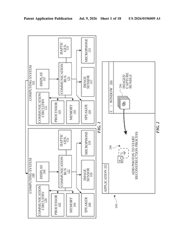 Apple Patent Turns iPhone Camera Into a 3D Object Scanner patent drawing, sheet 1