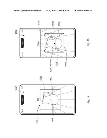 Apple Patent Turns iPhone Camera Into a 3D Object Scanner patent drawing, sheet 8
