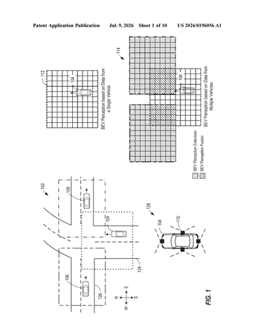 Qualcomm Patent Builds Overhead Traffic Maps from Connected-Vehicle Radio Signals patent drawing, sheet 1