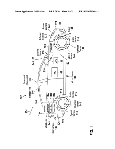 Qualcomm Patents a Leaner Way for Cars to Read Lane Lines patent drawing, sheet 1