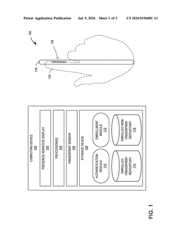 Google’s New Patent Teaches Your Phone to Recognize a Knuckle Tap as Yours patent drawing, sheet 1