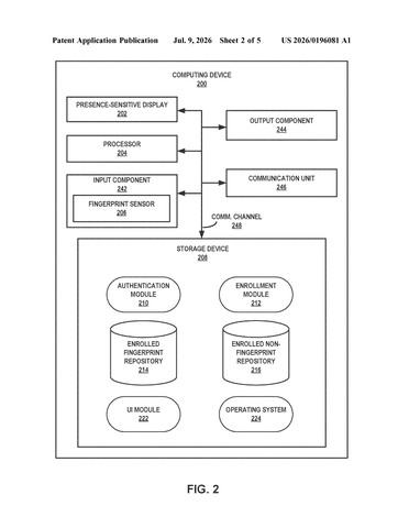 Google’s New Patent Teaches Your Phone to Recognize a Knuckle Tap as Yours patent drawing, sheet 2
