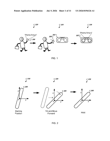 Google Patents a Way to Connect Devices by Pointing Your Phone at Them patent drawing, sheet 1