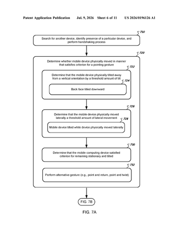 Google Patents a Way to Connect Devices by Pointing Your Phone at Them patent drawing, sheet 6