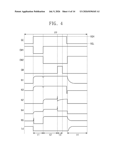 Samsung’s New Patent Fixes the Tiny Circuits That Keep Screen Pixels at the Wrong Brightness patent drawing, sheet 4