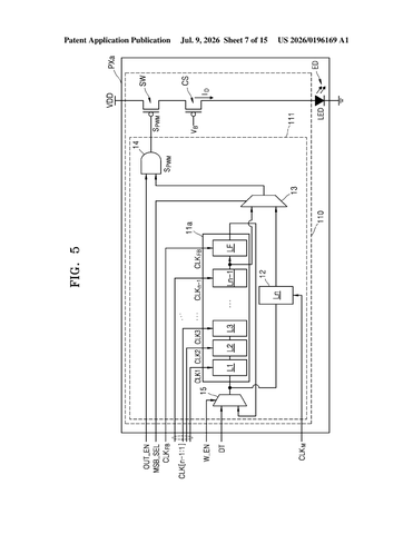 Samsung Patents a Display Upgrade That Spreads Brightness Signals to Cut Screen Flicker patent drawing, sheet 7