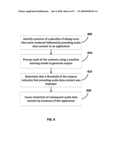 Google Patent Blocks Apps From Secretly Capturing Audio After Content Playback patent drawing, sheet 6