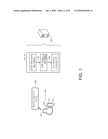 Google’s New Patent Gives Its Voice Recognition a Cheat Sheet Before It Listens patent drawing, sheet 1