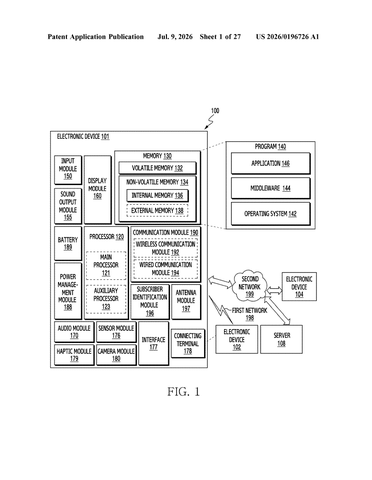 Samsung Patents an Antenna That Connects to Three 5G Networks Through One Chip patent drawing, sheet 1