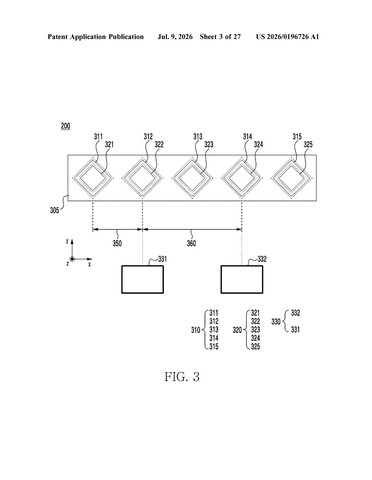 Samsung Patents an Antenna That Connects to Three 5G Networks Through One Chip patent drawing, sheet 3