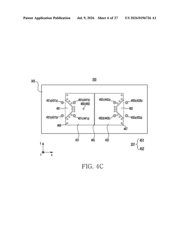 Samsung Patents an Antenna That Connects to Three 5G Networks Through One Chip patent drawing, sheet 6