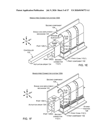 Microsoft Patents a Connector That Deploys and Retracts With a Single Sideways Press patent drawing, sheet 3