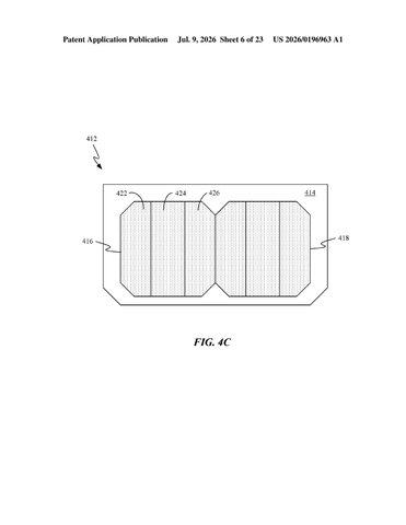 Tesla Patents a Locking Foot That Snaps Solar Roof Tiles Together patent drawing, sheet 6
