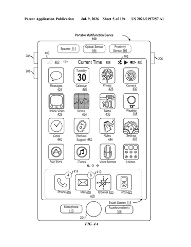 Apple Patents a Clearer Way to Show Which Phone Number You’re Using patent drawing, sheet 5