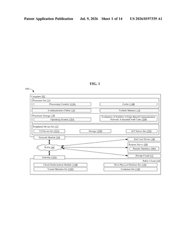 IBM Patents a System That Diagnoses Why Edge Networks Start Breaking Down patent drawing, sheet 1