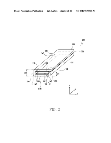 Samsung Patents a Way to Route Electrical Wiring Through a Foldable Phone’s Display Backing patent drawing, sheet 2
