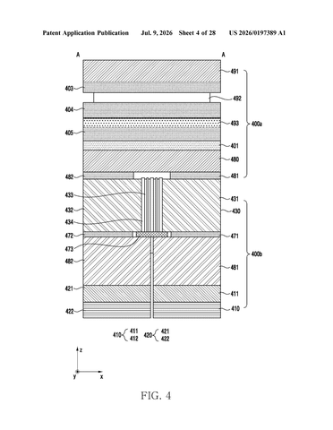 Samsung Patents a Way to Route Electrical Wiring Through a Foldable Phone’s Display Backing patent drawing, sheet 4