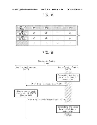 Samsung Patents a Camera That Switches How It Captures Motion on Its Own patent drawing, sheet 8