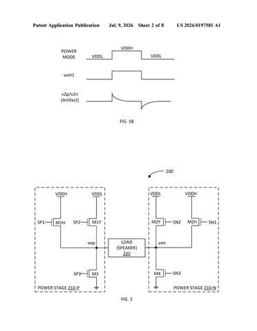 Qualcomm Patents a Circuit That Kills the Click When Your Audio Chip Switches Power patent drawing, sheet 2