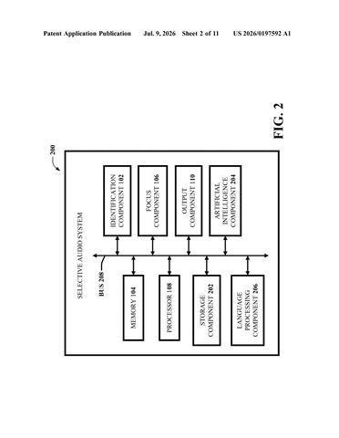 IBM Files Patent to Enhance Hearing Aid Functions Through Augmented Reality Glasses patent drawing, sheet 2