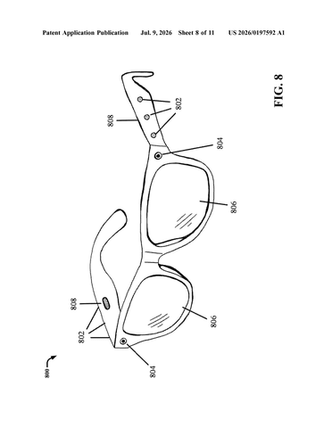 IBM Files Patent to Enhance Hearing Aid Functions Through Augmented Reality Glasses patent drawing, sheet 8