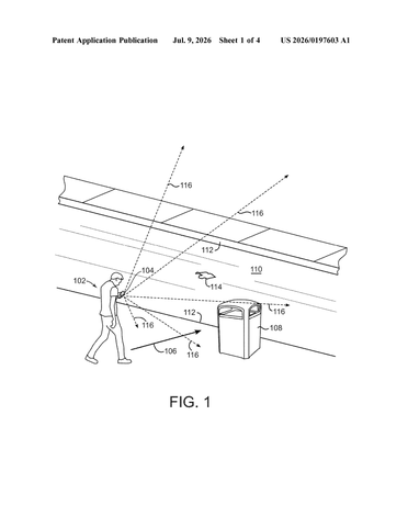 Google Files Patent for Phone Cameras That Warn Drivers About Road Hazards patent drawing, sheet 1