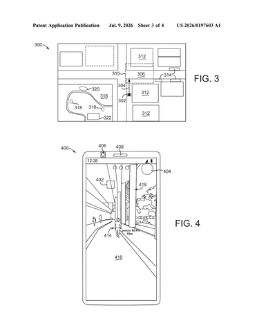 Google Files Patent for Phone Cameras That Warn Drivers About Road Hazards patent drawing, sheet 3