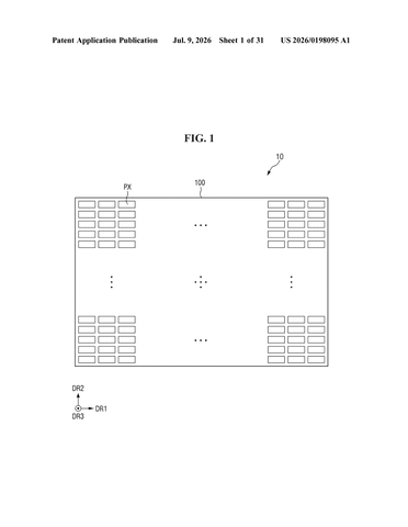 Samsung Patent Merges Touch Sensors Directly Into Display Power Supply Layer patent drawing, sheet 1