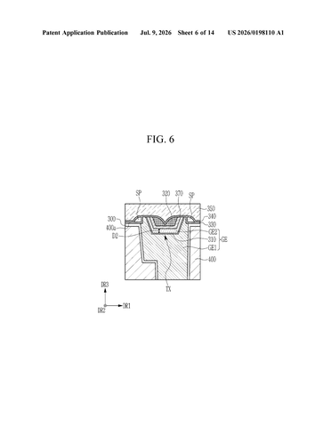 Samsung Patents a Camera Chip Design That Captures Sharper Photos Using Stacked Layers patent drawing, sheet 6