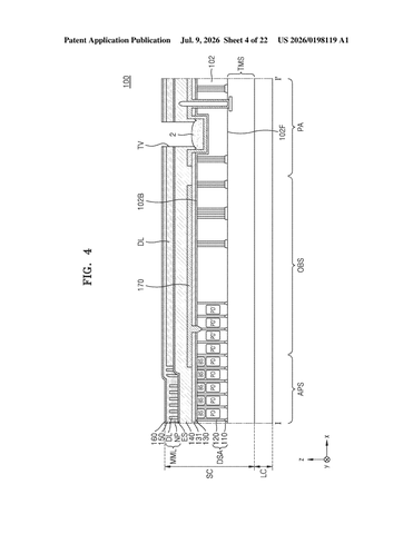 Samsung Patents an Image Sensor That Focuses Light With Nano-Scale Pillars patent drawing, sheet 4
