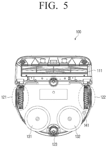 Samsung Patents a Robot Vacuum That Checks Its Battery Before It Starts Mopping patent drawing, sheet 5