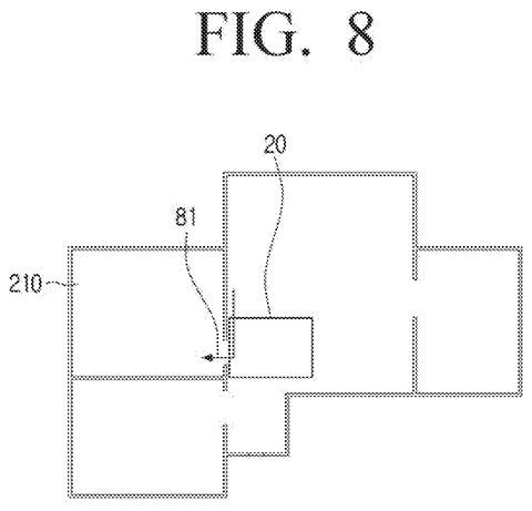 Samsung Patents a Robot Vacuum That Checks Its Battery Before It Starts Mopping patent drawing, sheet 8