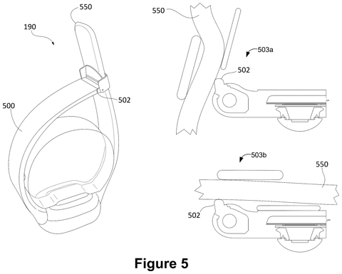 Meta Patent Embeds Muscle-Reading Sensors Directly Into Wristband Material patent drawing, sheet 5