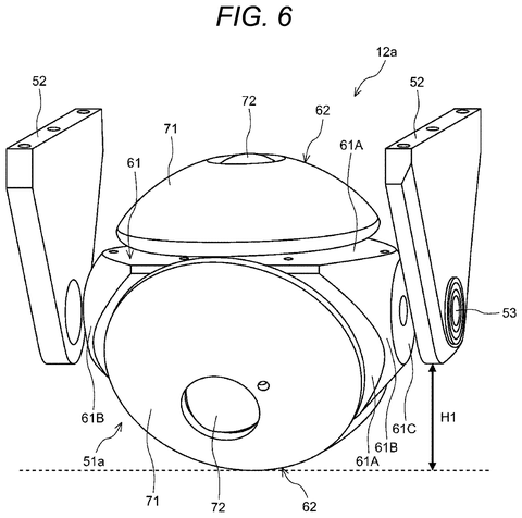 Sony Patents Wheels Within Wheels That Let Robots Roll in Any Direction patent drawing, sheet 6