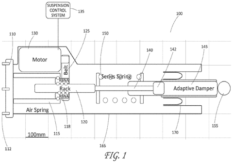 New Tesla Patent Lets One System Both Absorb Bumps and Read Road Conditions patent drawing, sheet 1